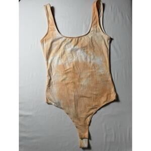 Sophie Rue Bodysuit Tie Dye Peach Sz Extra Small